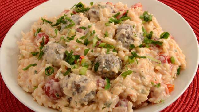 Handy for lunch: Make this recipe for creamed rice balls
