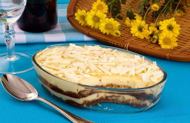Tiramisu with wine – Photo: Guia da Cozinha Tiramisu with wine – Photo: Guia da Cozinha