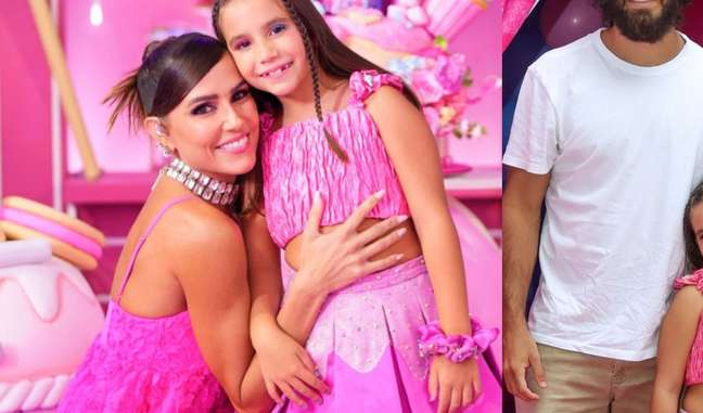 Deborah Secco combines the Barbiecore look with that of her daughter to celebrate Maria Flor’s 7th birthday