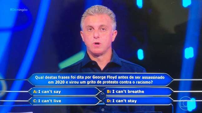 Luciano Huck apologizes after being criticized for questioning George Floyd in quiz show
