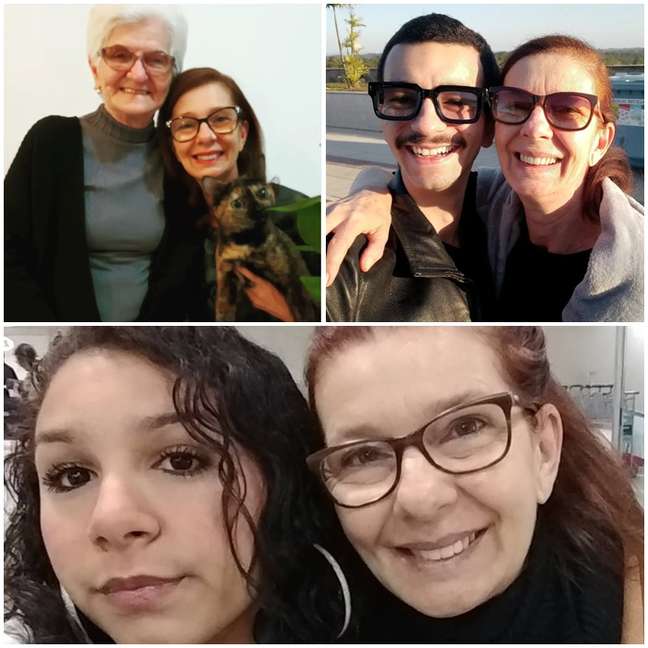 March with his mother, Dona Cida, son Nicolas and daughter Luiza: a life dedicated to art and family