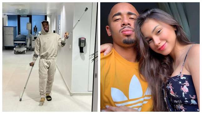 “Come, I’ll give you a bath,” jokes Gabriel Jesus’ girlfriend after the operation