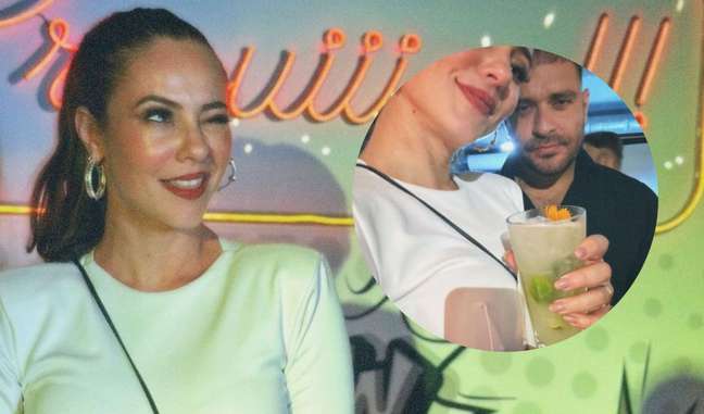 Paolla Oliveira enjoys the closing party of ‘Cara e Coragem’ together with Diogo Nogueira.  Photos!
