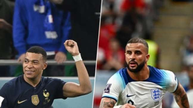 Mbappé x Walker: two sprinters meet in the semifinals of the World Cup (Photo: AFP)