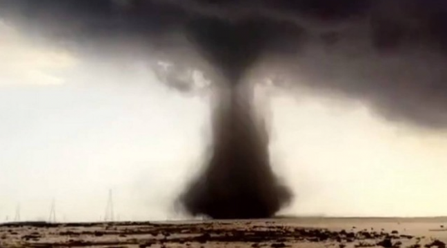 Tornado hits Qatar on first day without World Cup games (Photo: Reproduction/Twitter)