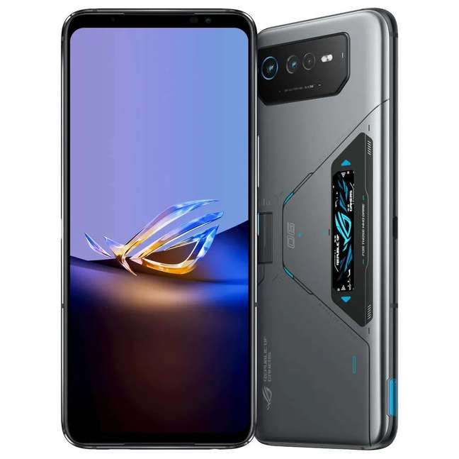 ROG Phone 6D Ultimate prioritizes the notchless screen and offers a second OLED display for viewing notifications and details (Image: Disclosure/ASUS)