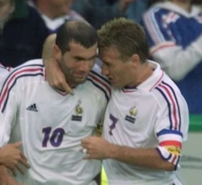 Deschamps and Zidane won the 1998 World Cup together as French national team players (Photo: Olivier Morin/AFP)