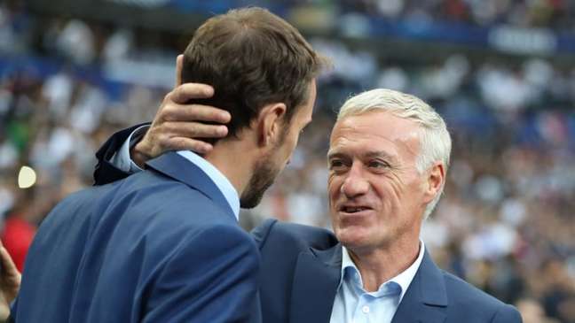 Deschamps and Southgate have met twice as coaches (Photo: AFP)