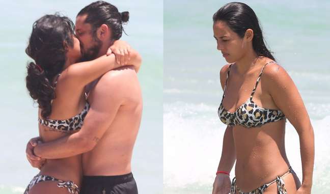 Yanna Lavigne shows her real body on the beach with Bruno Gissoni and surprises the web: ‘Shocked with this belly’