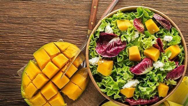 Mango Salad with Buffalo Cheese – Photo: Disclosure/Yay Mango Salad with Buffalo Cheese – Photo: Disclosure/Yay