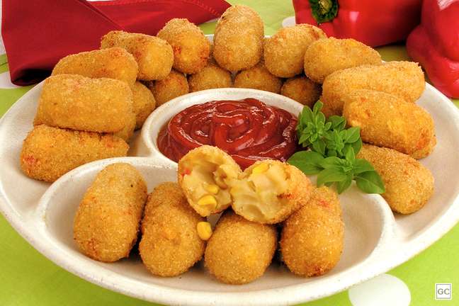 Corn and pepper dumplings – Photo: Guia da Cozinha Corn and pepper dumplings – Photo: Guia da Cozinha