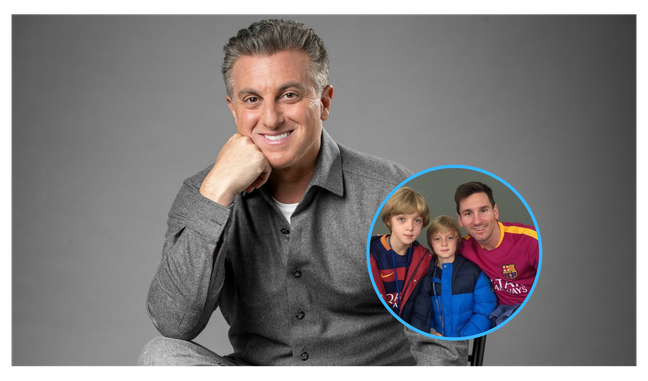 Luciano Huck’s sons pose with the World Cup star and the presenter mentions the link with Argentina