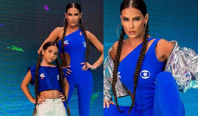 Deborah Secco concluded her participation in the World Cup wearing a body-hugging suit.  Photos!
