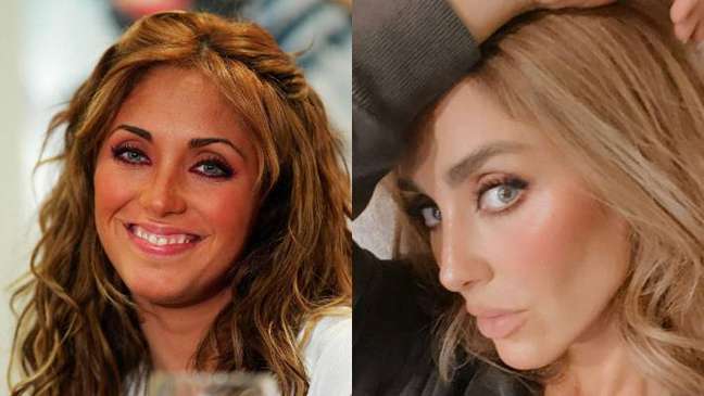 Anahi in 2006 and 2022