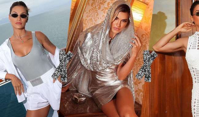 White and silver dominate Andressa Suita’s looks at ‘Buteco em Alto Mar’ and inspire for New Year’s Eve