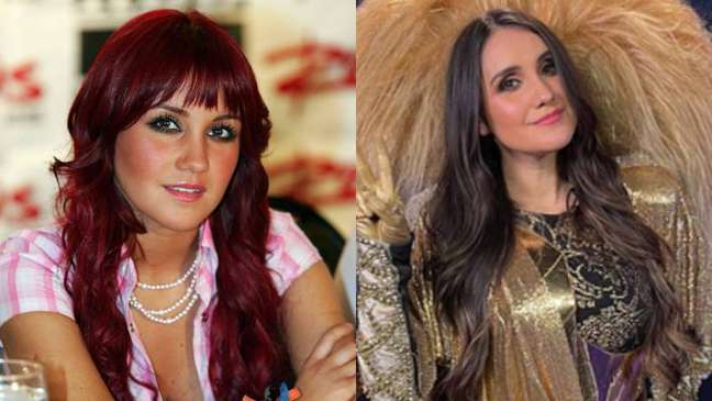 Dulce Maria in 2006 and 2022