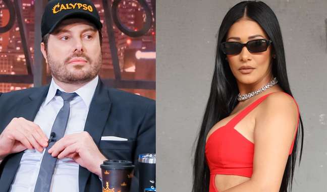Are Danilo Gentili and Simaria together?  The presenter opens the game about the romance with the singer.  To look!