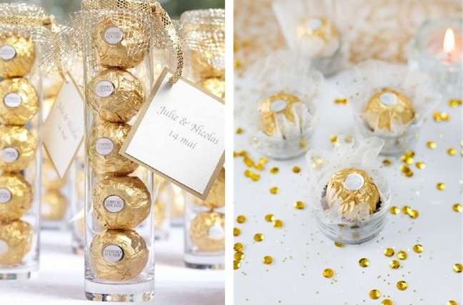 Year-end table: ideas for decorating with Ferrero Rocher bonbons