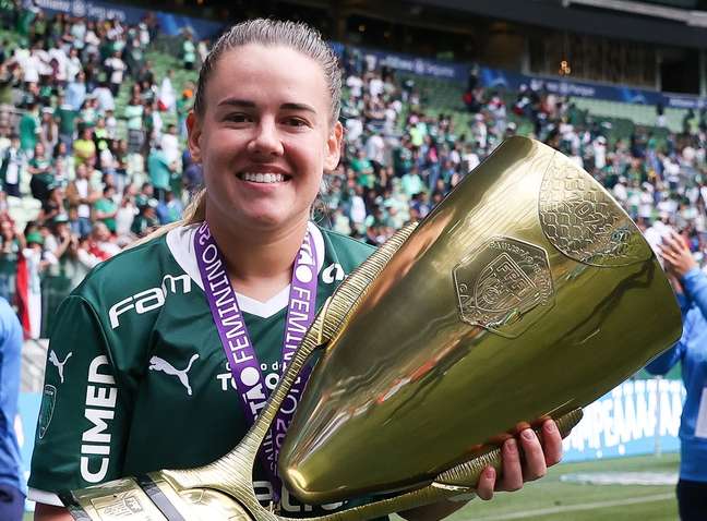 Mais uma final! Andressinha celebra classificação do Palmeiras