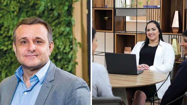 Gilberto Fonseca, director of perceived quality and Rede D'Or Ombudsman, and Sharon Ordeno, analyst at Rede D'Or Ombudsman