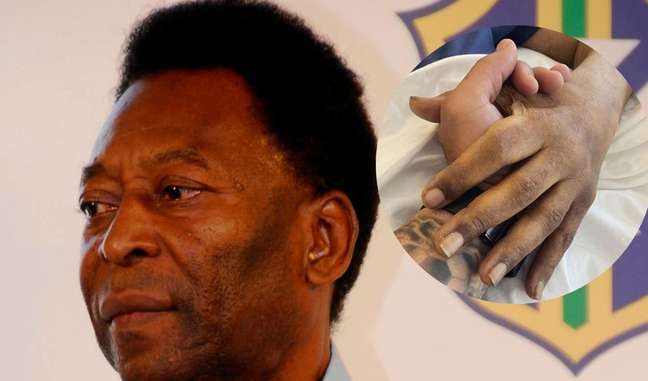 Pele’s son posts a photo with his father in the hospital with an emotional message.  To look!