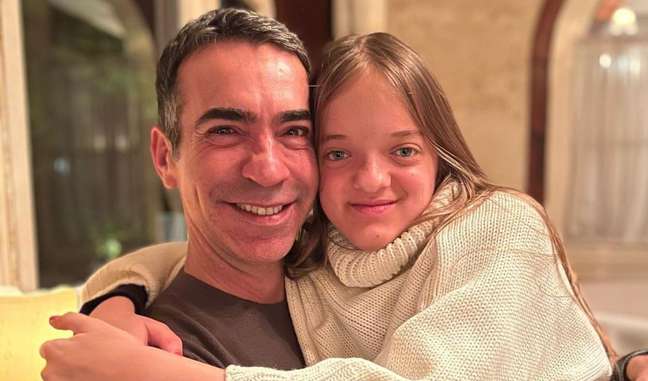 Rafa Justus shares photos of moments with Cesar Tralli and an excited journalist: ‘He taught me to be a father’