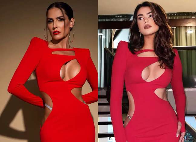 Celebrities wear the same dress on Christmas Eve