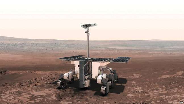 Artist's impression: ESA's ExoMars rover will visit Mars in 2028 Artist's impression: ESA's ExoMars rover will visit Mars in 2028