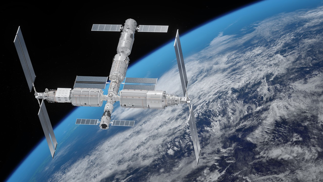 Chinese space station Tiangong, or Chinese space station Tiangong, or