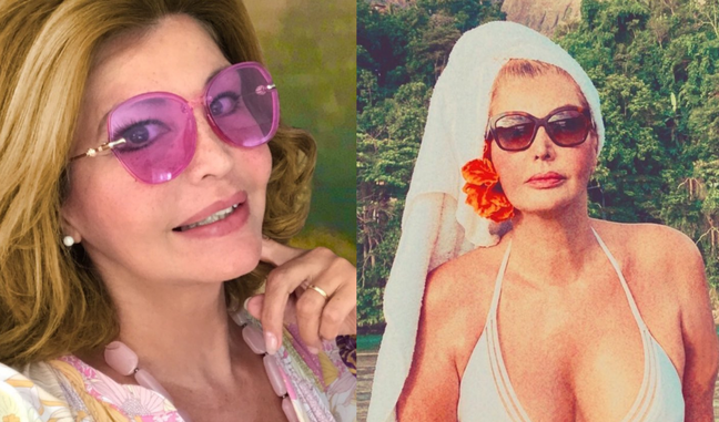Do you remember her?  Roberta Close surprises with low-cut beach looks at the age of 58