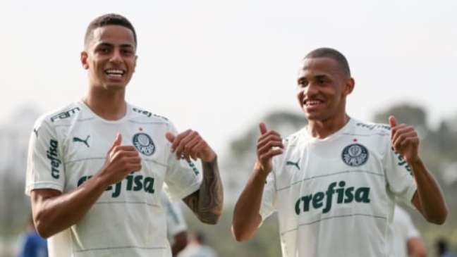 Giovani e Jhon Jhon serão utilizados em 2023 (Foto: Fabio Menotti/Palmeiras)