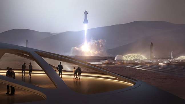 SpaceX owner Elon Musk has talked about building cities on the surface of Mars SpaceX owner Elon Musk has talked about building cities on the surface of Mars