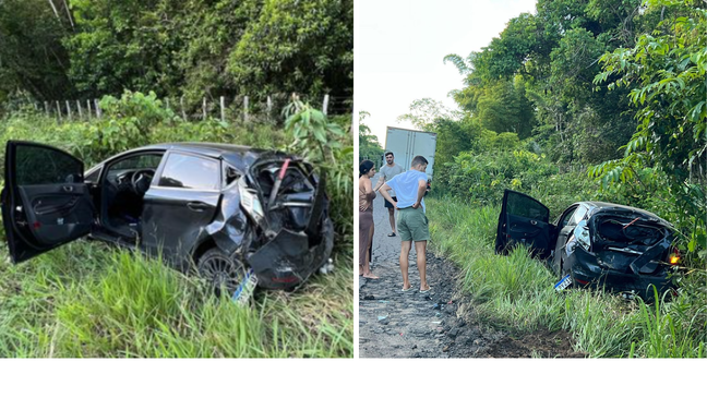 Images of the car in which Gizelly Bicalho was 
