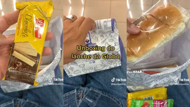 How are the snacks from each TV show served to the audience?
