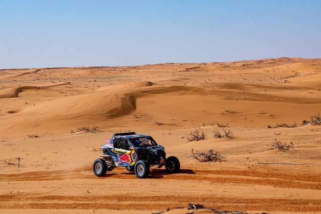 Seth Quintero during the fifth special of the Dakar in Saudi Arabia Seth Quintero during the fifth special of the Dakar in Saudi Arabia