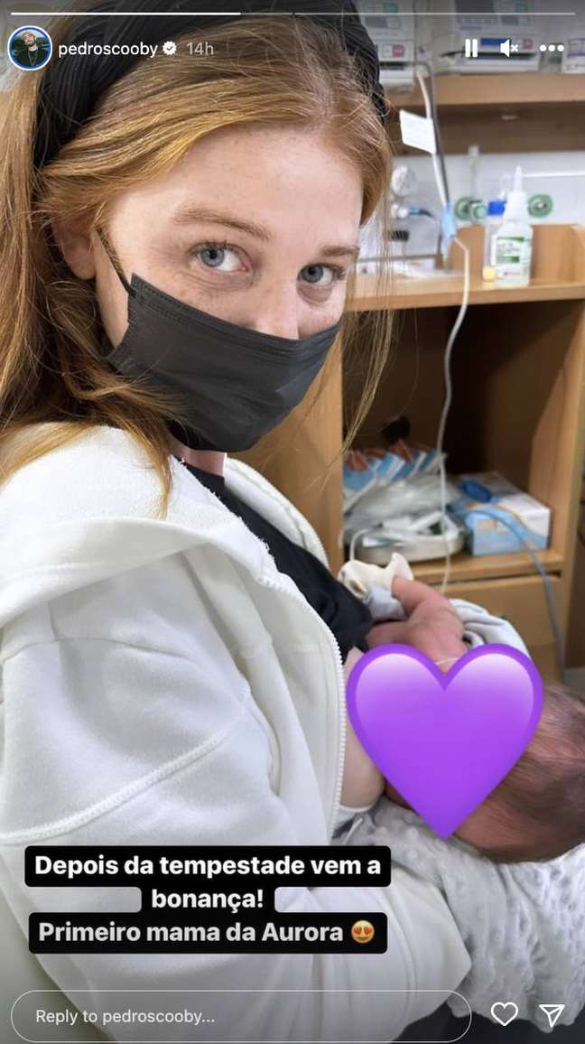 Pedro Scooby shares Cintia Dicker breastfeeding her daughter for the first time Pedro Scooby shares Cintia Dicker breastfeeding her daughter for the first time