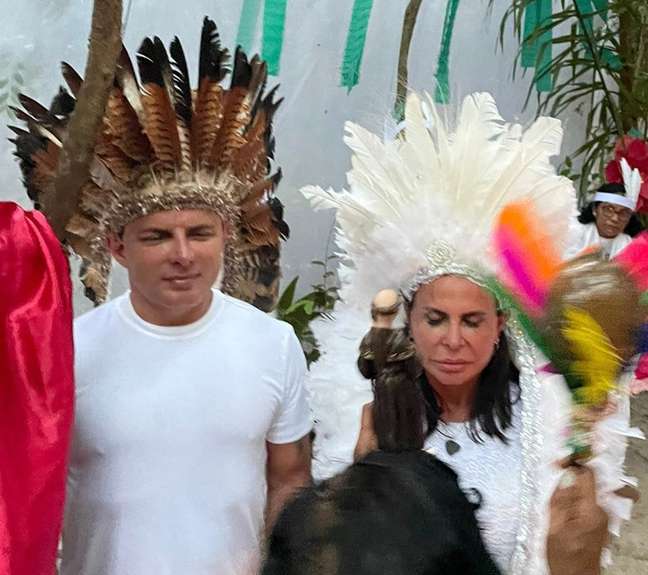 Gretchen gets married for the third time in a native rite