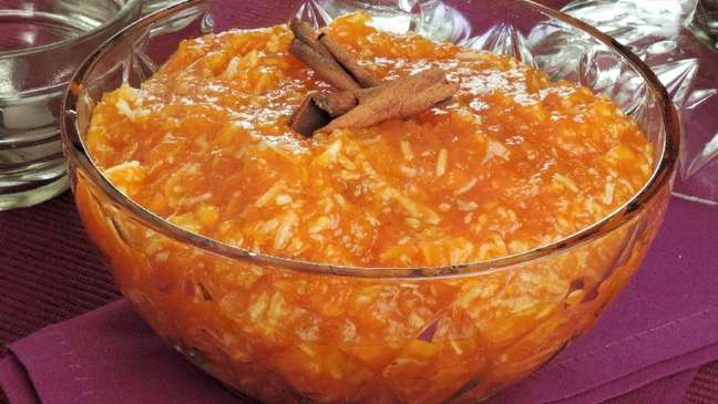Doce de abóbora com coco e laranja – Foto: Guia da Cozinha