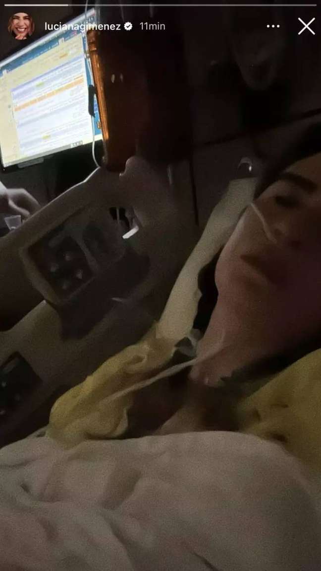 Luciana Gimenez suffers an accident while skiing and undergoes emergency surgery