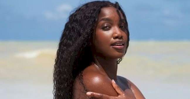 IZA welcomes the year 2023 with a topless photo