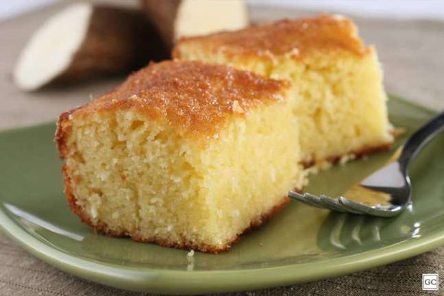 Cassava cake – Photo: Guia da Cozinha Cassava cake – Photo: Guia da Cozinha