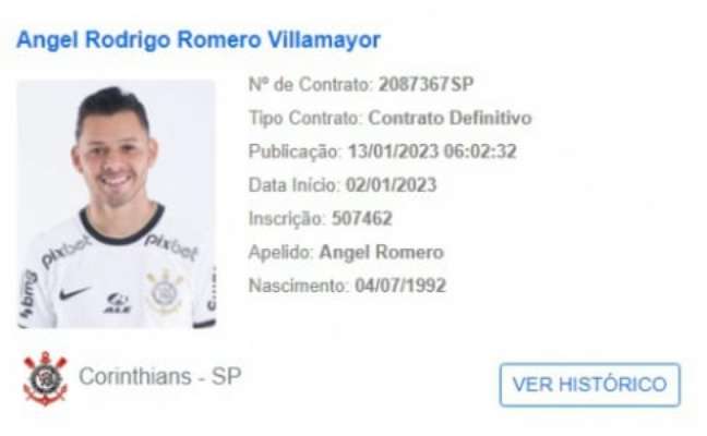 Romero ya tiene un nuevo contrato con Timão registrado en la CBF (Foto: Reproducción/BID)
