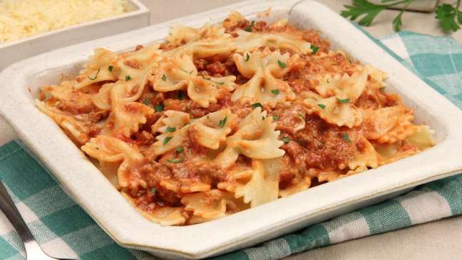 Pasta Bolognese is the perfect option for Sunday lunch – Photo: Guia da Cozinha Pasta Bolognese is the perfect option for Sunday lunch – Photo: Guia da Cozinha