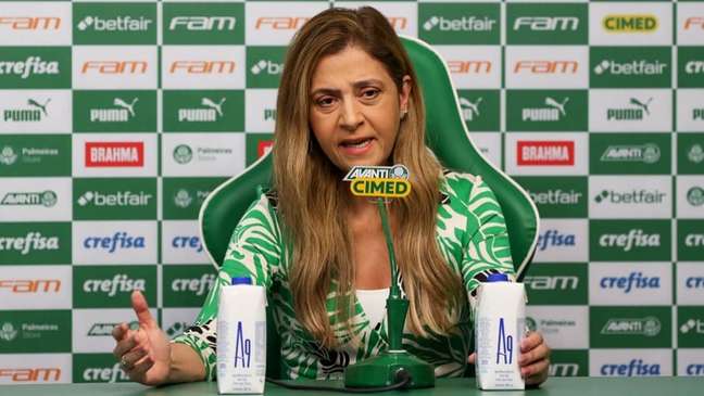 Leila explica por que o Palmeiras ainda não trouxe reforços mesmo com vendas milionárias