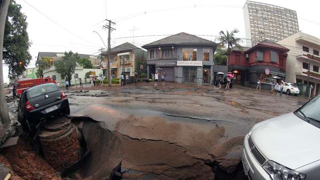 Vc Rep Rter Temporal Causa Alagamentos E Abre Cratera Em Porto Alegre