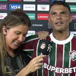 Bárbara Coelho chora com Thiago Silva e xinga juiz no Mundial pela Cazé TV