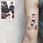 Artista transforma fotos antigas em tatuagens minimalistas