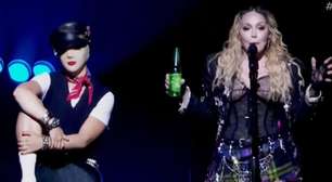 Com palavrão e garrafada nos fãs, Madonna começa show em ritmo intenso
