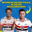Santiago Longo e Jamal Lewis foram regularizados e já podem jogar o Brasileirão pelo São Paulo