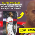 Lucas Moura atribui a derrota por falta de atenção nas jogadas de gol do Inter